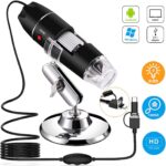 USB Microscope,1000x Zoom 8 LED USB 2.0 Digital Mini Microscope