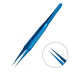 BLUE 0.15 TITANIUM STRAIGHT TWEEZER FOR IC WORK