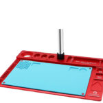 Anti-Corrosion Microscope Fixed Base High Temperature Integrated Aluminum Alloy Mat For Mobile Phone Pcb Repair Pad