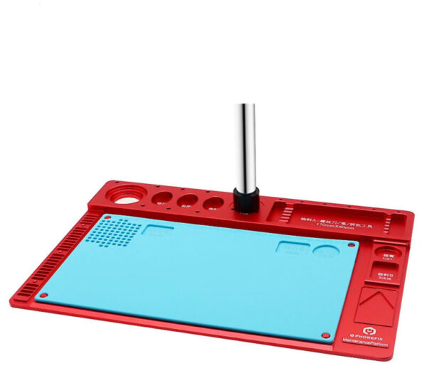 Anti Corrosion Microscope Fixed Base High Temperature Integrated Aluminum Alloy Mat For Mobile Phone Pcb Repair Pad