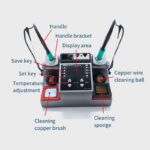 Sugon Aifen A902 Intelligent Double Welding Station With C210/C245 Electric Soldering Iron Station