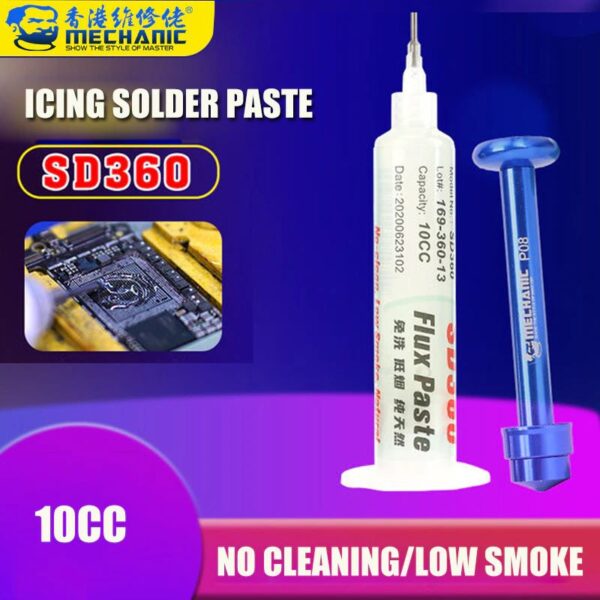 Mechanic SD360 10CC Solder Paste Flux Transparent No clean Welding Flux For Mobile Phone PCB PGA BGA SMD Repair With Booster