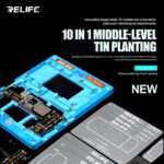 Relife Rl-601r 10 In 1 Middle Layer Tin Planting For Iphone X To 12 Pro Max