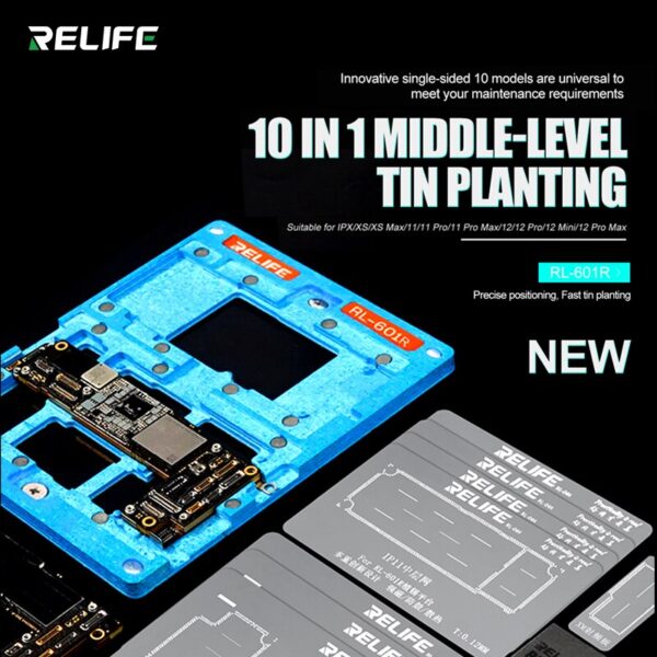Relife Rl 601r 10 In 1 Middle Layer Tin Planting For Iphone