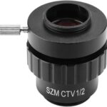 SZM CTV 1/2 1/3 1X Adapter 0.3X 0.5X C mount Lens Adapter For Trinocular Stereo Microscope