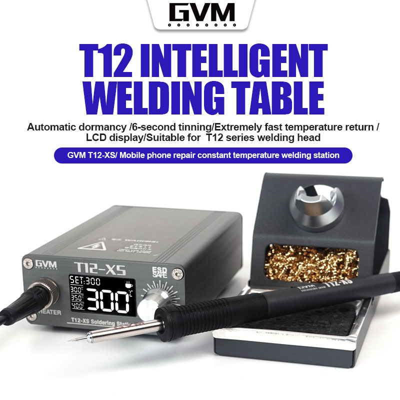 GVM T12 XS Professional Constant Temperature Soldering Station for Mobile Phone BGA Rework