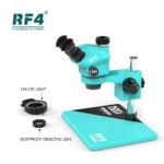 RF4 RF-7050 PRO 7X-50X SYNCHRONOUS ZOOM TRINOCULAR STEREO MICROSCOPE WITH ALUMINUM ALLOY BASE