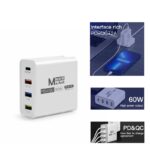 MaAnt 60W Quick Charge PD/QC Multifunctional USB 4 Ports Intelligent Overload Diversion Short Circuit Protection Flash Charging