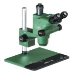 MaAnt R65 Sky Eye 6.5-65X Synchronous Zoom Trinocular Stereo Microscope with Aluminum Alloy Base