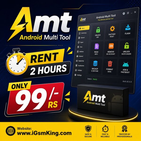 Android Multi Tool - AMT ( Rent 2 Hours)